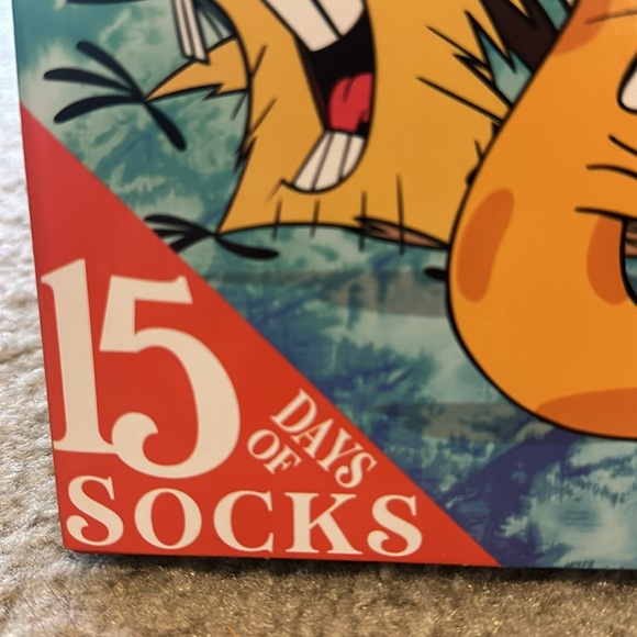 NIB Nickelodeon 15 Days of Socks MEN’S Size 6-12 Christmas Countdown CrewLow Cut - Picture 2 of 5
